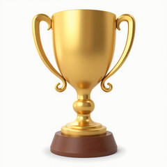 realistic photo of a trophy cup