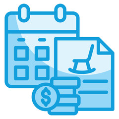 Retirement Plan Icon Element For Design