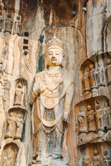 Statue of Longmen Grottoes in Luoyang, Henan