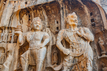 Statue of Longmen Grottoes in Luoyang, Henan