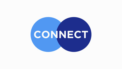 abstract connection connect icon vector illustration Modern Networking Logo Design Vector.