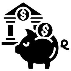 Savings Icon Element For Design