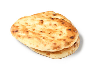 Tasty lavash on white background