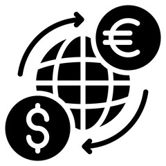 Currency Exchange Icon Element For Design