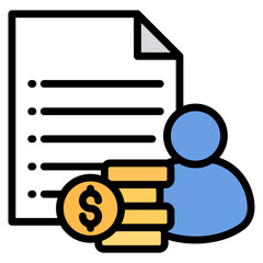 Payroll Icon Element For Design