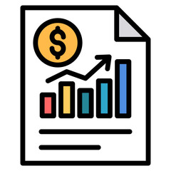 Stock Market Icon Element For Design