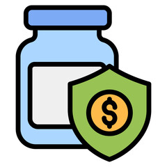 Emergency Fund Icon Element For Design