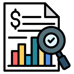Cost Analysis Icon Element For Design