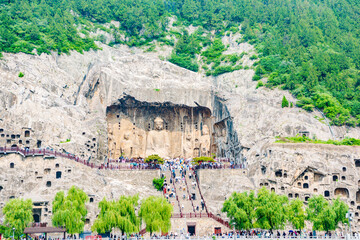 Statue of Longmen Grottoes in Luoyang, Henan