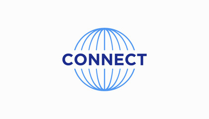 abstract connection connect icon vector illustration Modern Networking Logo Design Vector.