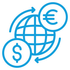 Currency Exchange Icon Element For Design