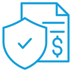 Insurance Policy Icon Element For Design