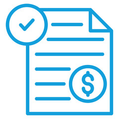 Invoice Icon Element For Design