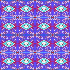 Naklejka premium Ethnic fabric patterns can be made into clothes or pants.