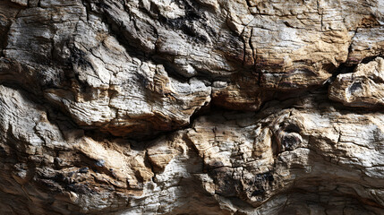 Intricate Patterns of Time Exploring the Rich, Rugge Texture of Bark on an Ancent Tree Trunk in a SereneForest Environment