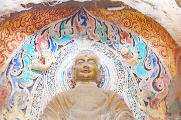 Xiangtangshan Grottoes in Handan, Hebei