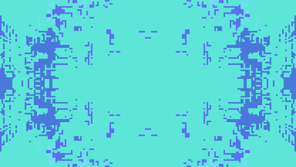 Abstract kaleidoscope symmetrical digital artwork, forming a kaleidoscopic geometric tunnel with pixelated depth and futuristic vibes