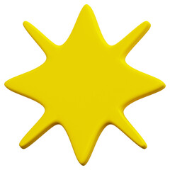3D Sparkle Star Icon