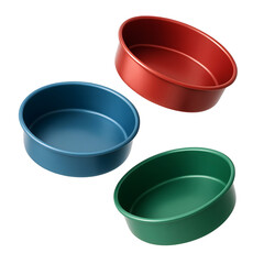Colorful Metal Pet Bowls Set