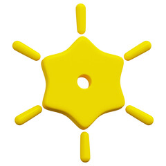 3D Sparkle Star Icon