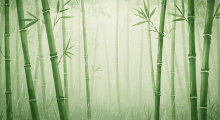 Whispering Bamboo Forest: Step into a serene oasis, as tall, slender bamboo stalks create a captivating green sanctuary. Capturing the gentle rustling and natural beauty.