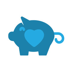 Piggy Bank icon design vector