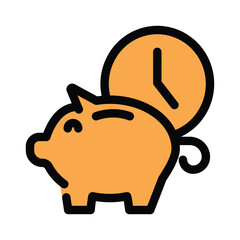 Piggy Bank icon design vector