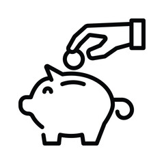 Piggy Bank icon design vector