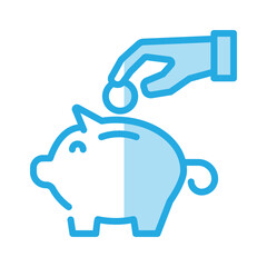 Piggy Bank icon design vector