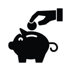 Piggy Bank icon design vector