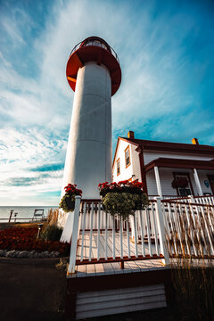 Phare de Matane Lighthouse on the Saint Lawrence River, Quebec, Canada