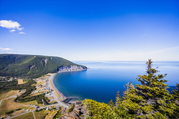 Fototapeta premium Mont-Saint-Pierre Mountain Landscape in Gaspésie, Quebec, Canada