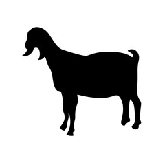 Goat Silhouette Vector Illustration