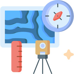 Geodesy Illustration