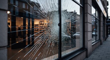 Shattered storefront window (1)