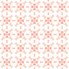 Romantic Pink Floral Heart Seamless Pattern on Black Background for Valentine Packaging, Wedding Stationery, and Fabric Design