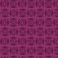 Seamless pattern with pink design tribal ornament concept template background