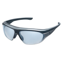 Protective Safety Glasses Isolated on White Background