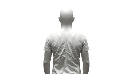 体の姿勢をイメージした人間の後ろ姿の像