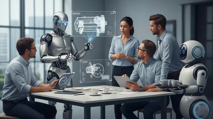 Robots  Team Meeting with Office Tech.