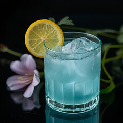 Glass of lemonade
