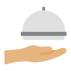 Fototapeta premium hand food delivery icon