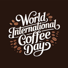 International Coffee Day Design for October 1st, T-Shirt design