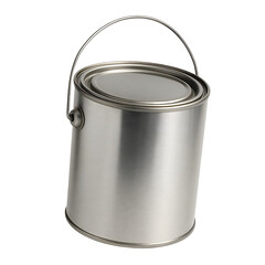Metal Paint Can Isolated on White Background