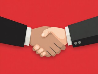 A diverse team of professionals engages in a collaborative business meeting, with a presenter explaining data on a screen in a modern flat illustration style.