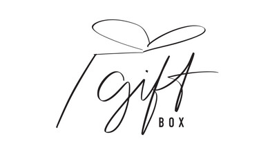 gift box drawing black color element graphic design decoration gift box text font calligraphy hand wrutten lettering script black friday sale event party surprise gift box product merry christmas gift