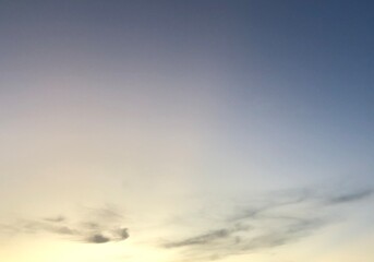 Obraz premium Majestic sunset, blue sky with clouds