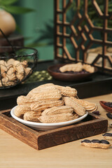 Dried Black Skin Peanuts from Yunnan Province China Traditional Healthy Snack Food with Selenium Enriched Natural Grains