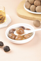 Chinese Longan Dessert Soup - Traditional Dried Fruit Sweet Soup from Guangdong Yunnan China