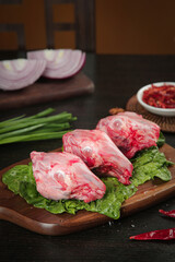 Fresh Rabbit Heads with Brains on Cutting Board - Chongqing Traditional Cuisine Ingredient Preparation